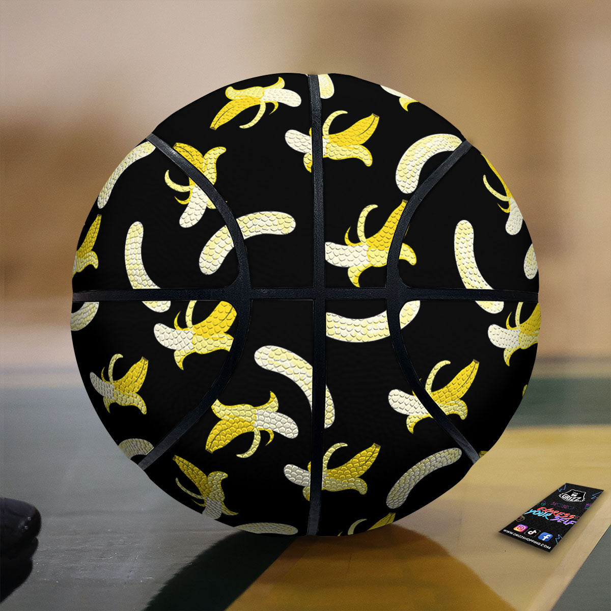Peeled  Banana Print Pattern Basketball