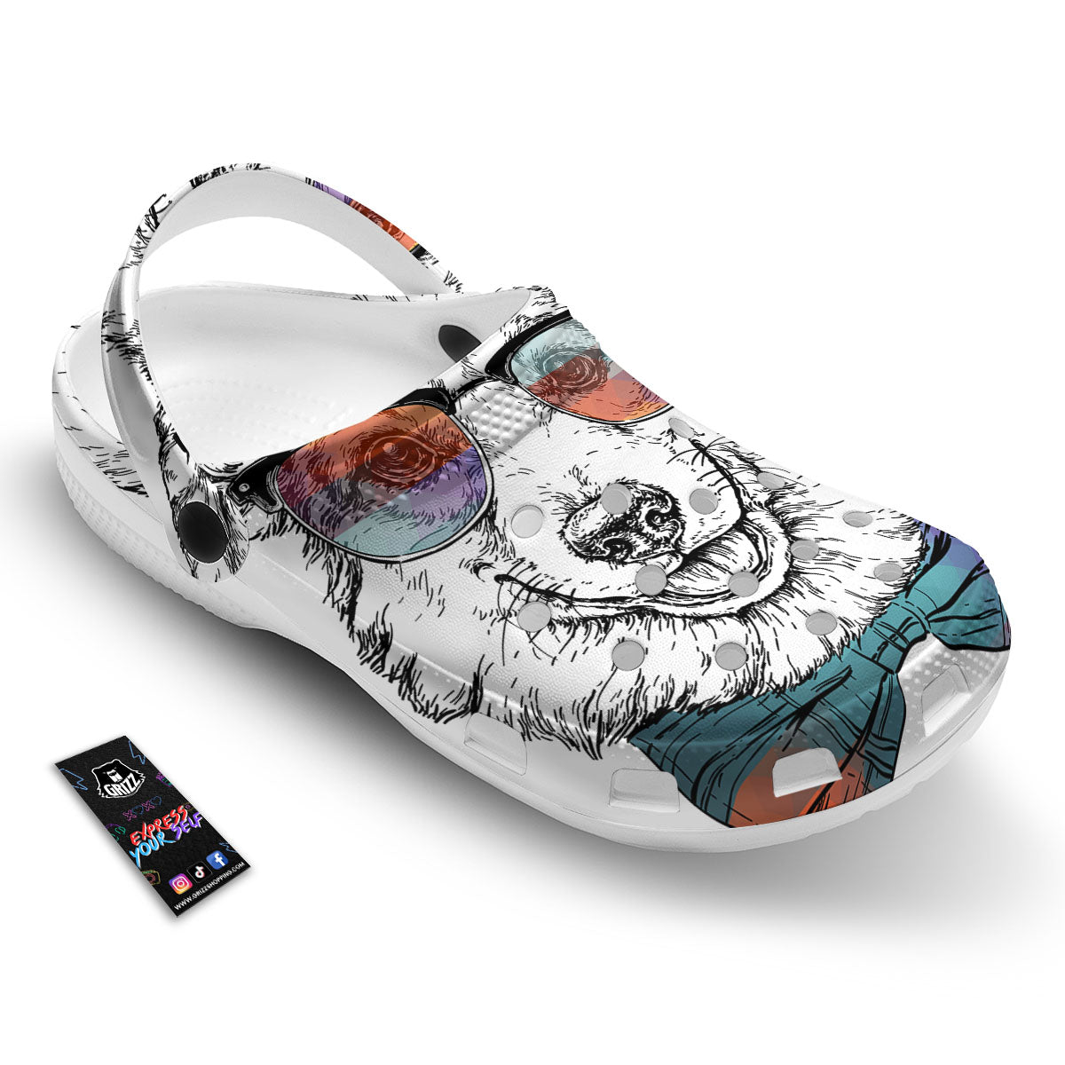 Pembroke Welsh Corgi Hipster Print Clog-grizzshop