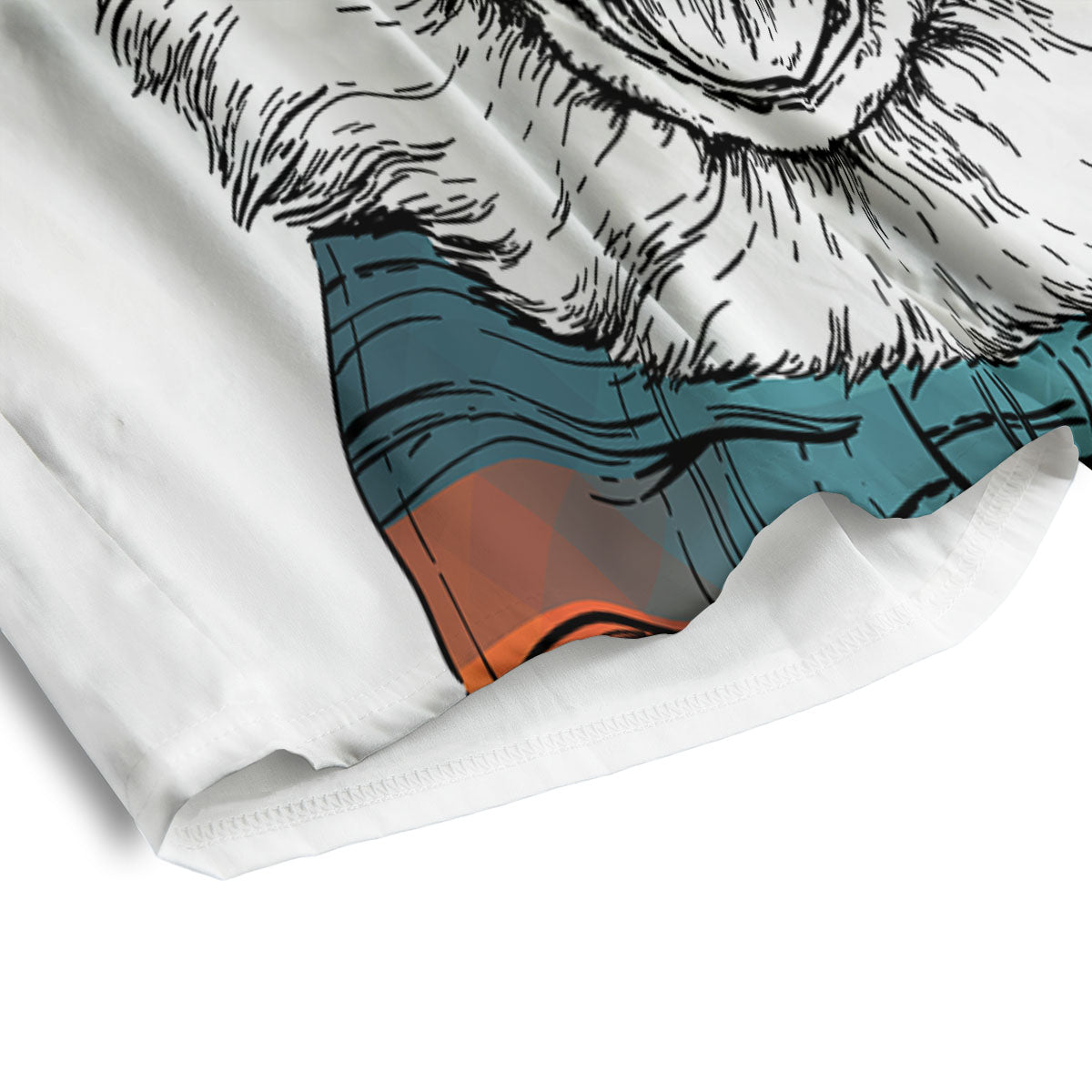 Pembroke Welsh Corgi Hipster Print Men's Athletic Shorts