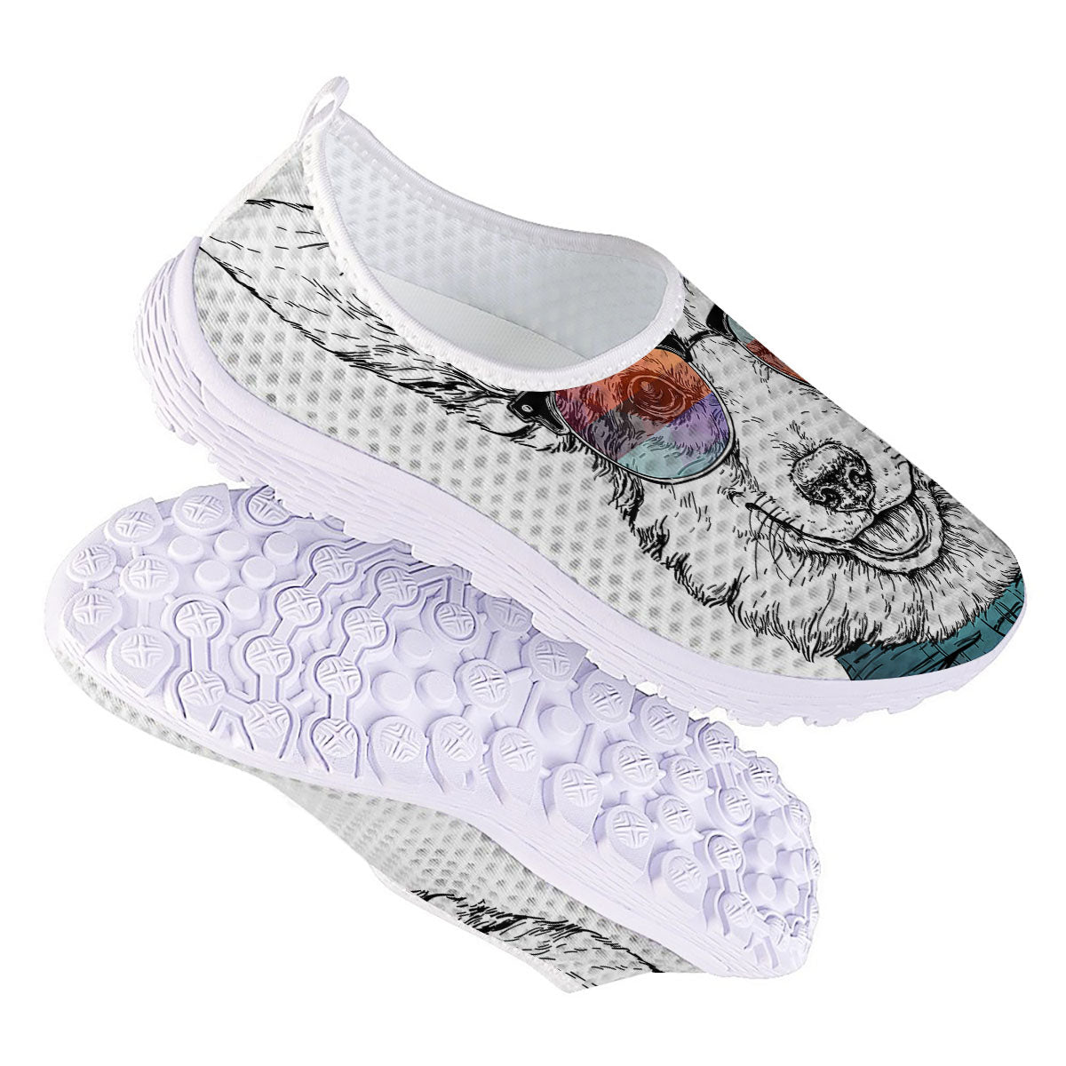 Pembroke Welsh Corgi Hipster Print Nurse Shoes-grizzshop