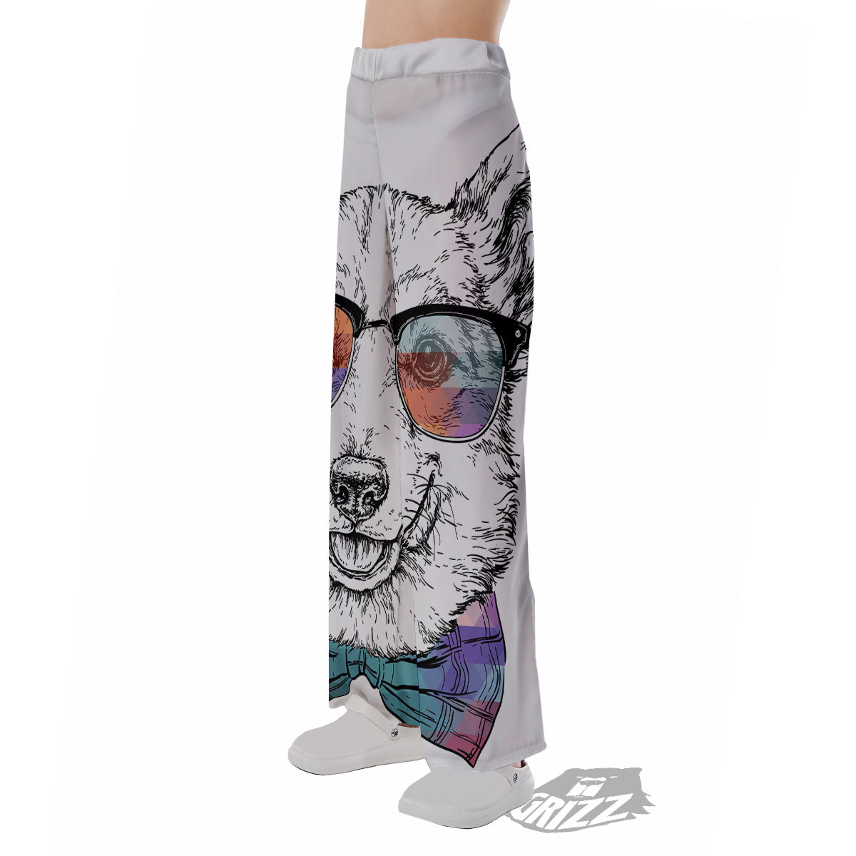 Pembroke Welsh Corgi Hipster Print Pajama Pants-grizzshop