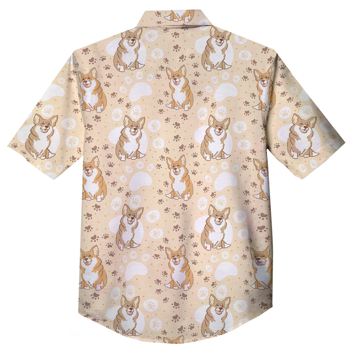 Pembroke Welsh Corgi Print Pattern Button Up Shirt-grizzshop
