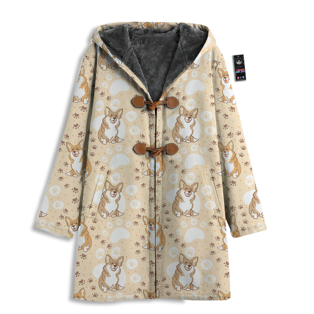 Pembroke Welsh Corgi Print Pattern Men's Windbreaker Jacket-grizzshop