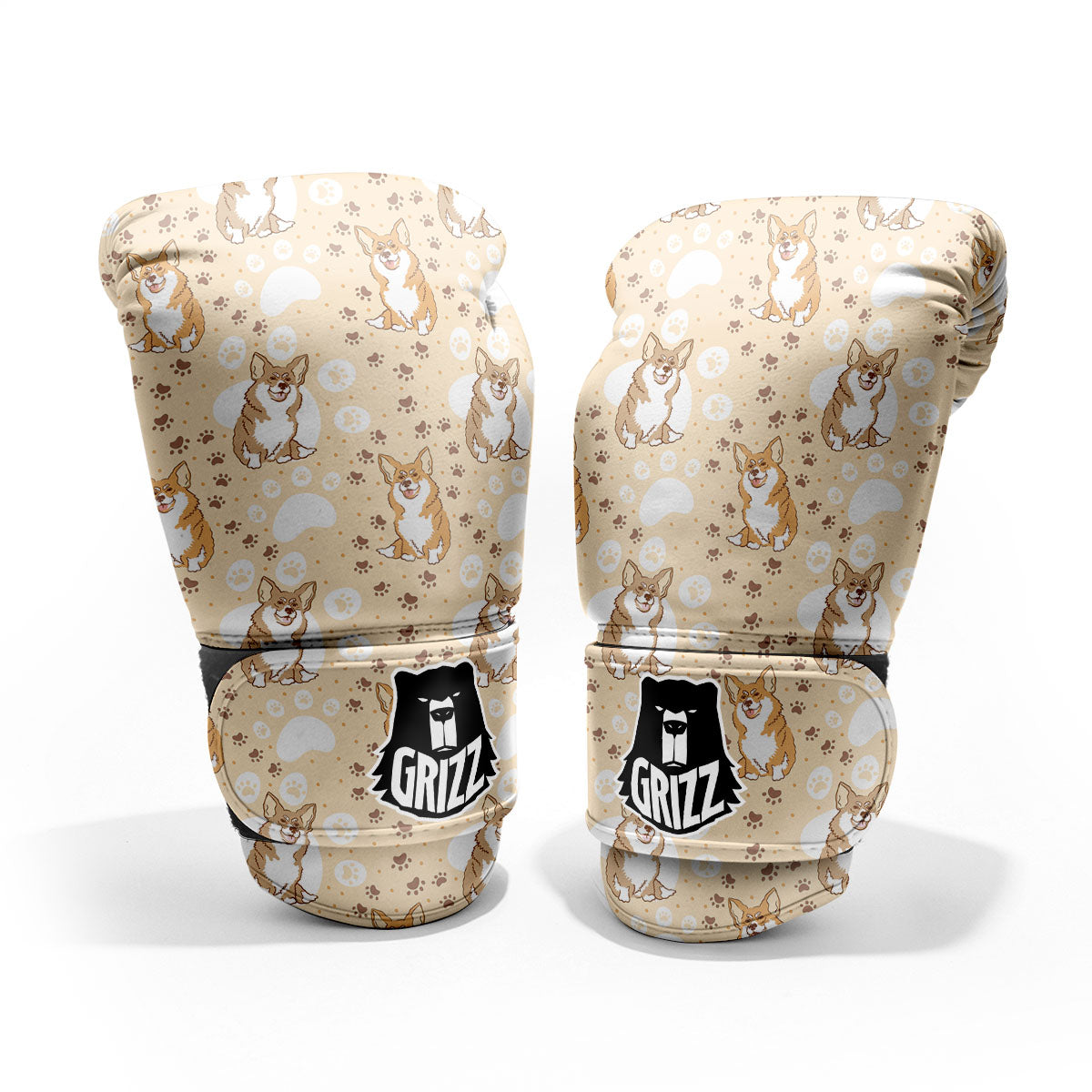 Pembroke Welsh Corgi Print Pattern Pro Boxing Glove