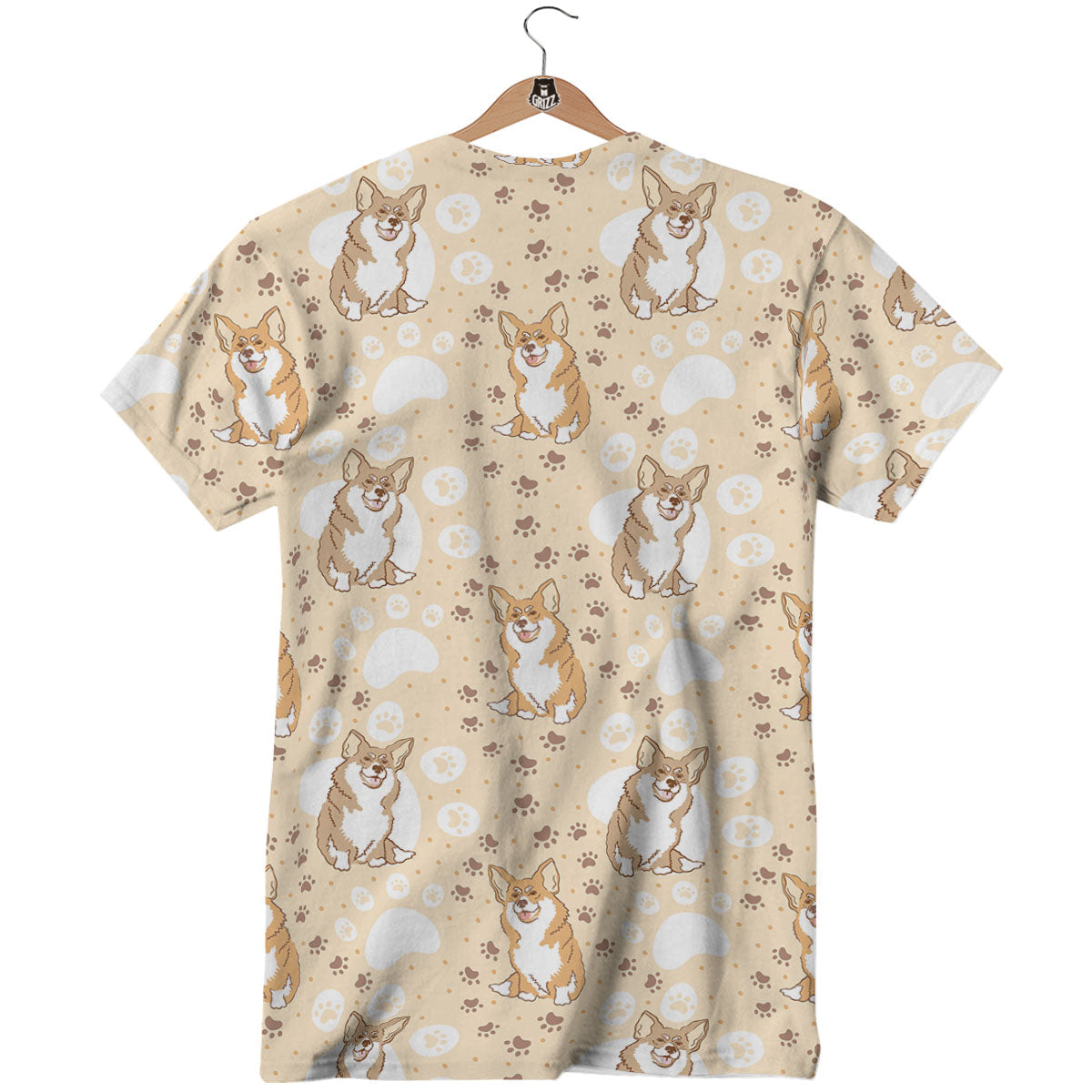 Pembroke Welsh Corgi Print Pattern T-Shirt-grizzshop
