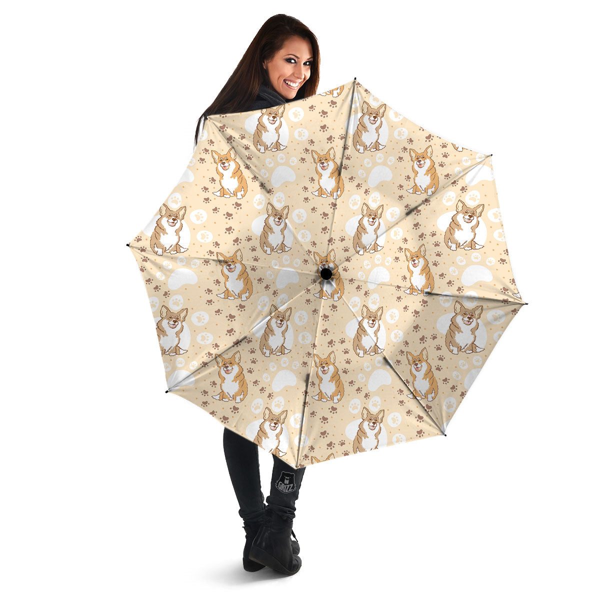 Pembroke Welsh Corgi Print Pattern Umbrella-grizzshop