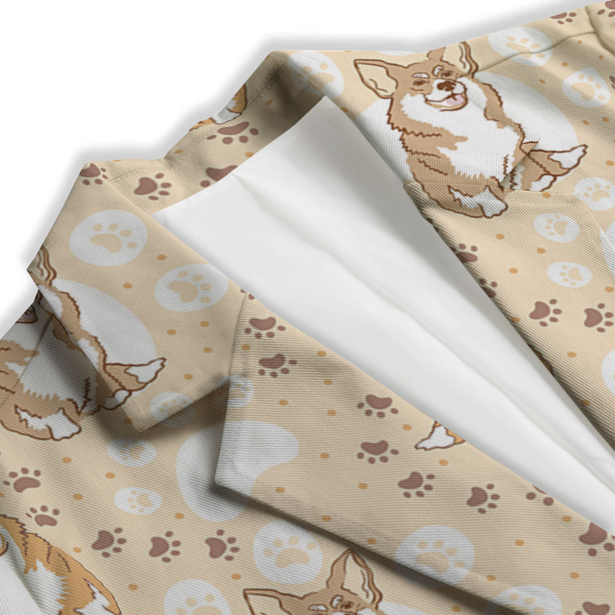 Pembroke Welsh Corgi Print Pattern Women's Blazer-grizzshop