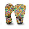 Pencil Colorful Pattern Print Boxing Gloves-grizzshop