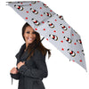 Penguin And Red Heart Print Pattern Umbrella-grizzshop