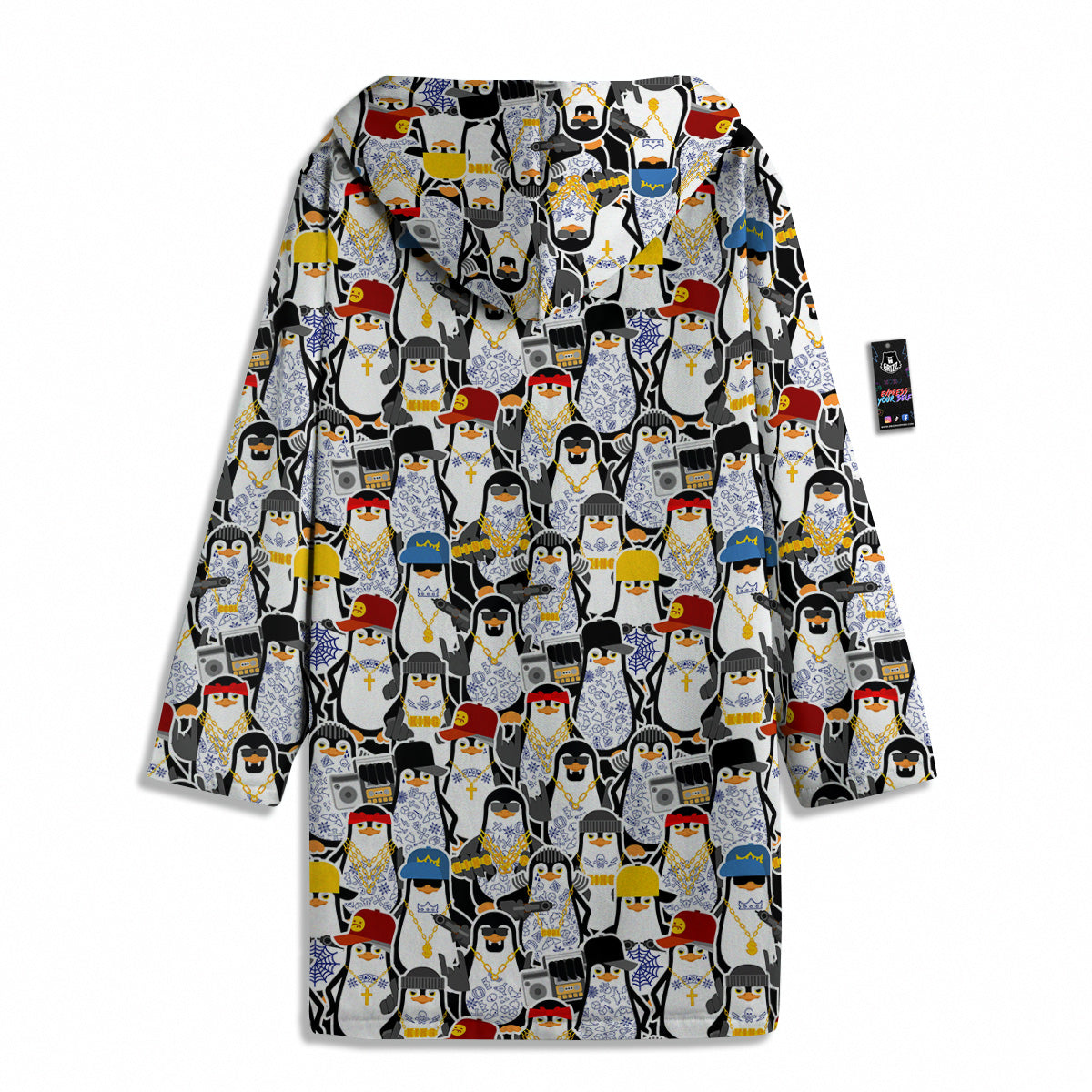 Penguin Criminal Print Pattern Men's Windbreaker Jacket-grizzshop