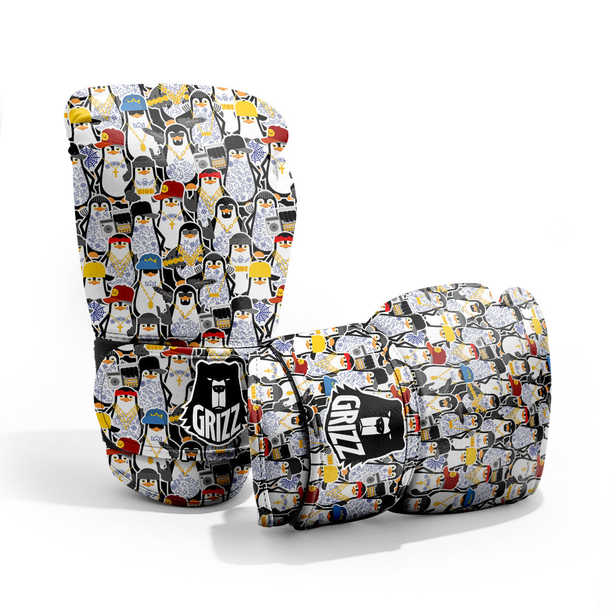 Penguin Criminal Print Pattern Pro Boxing Glove