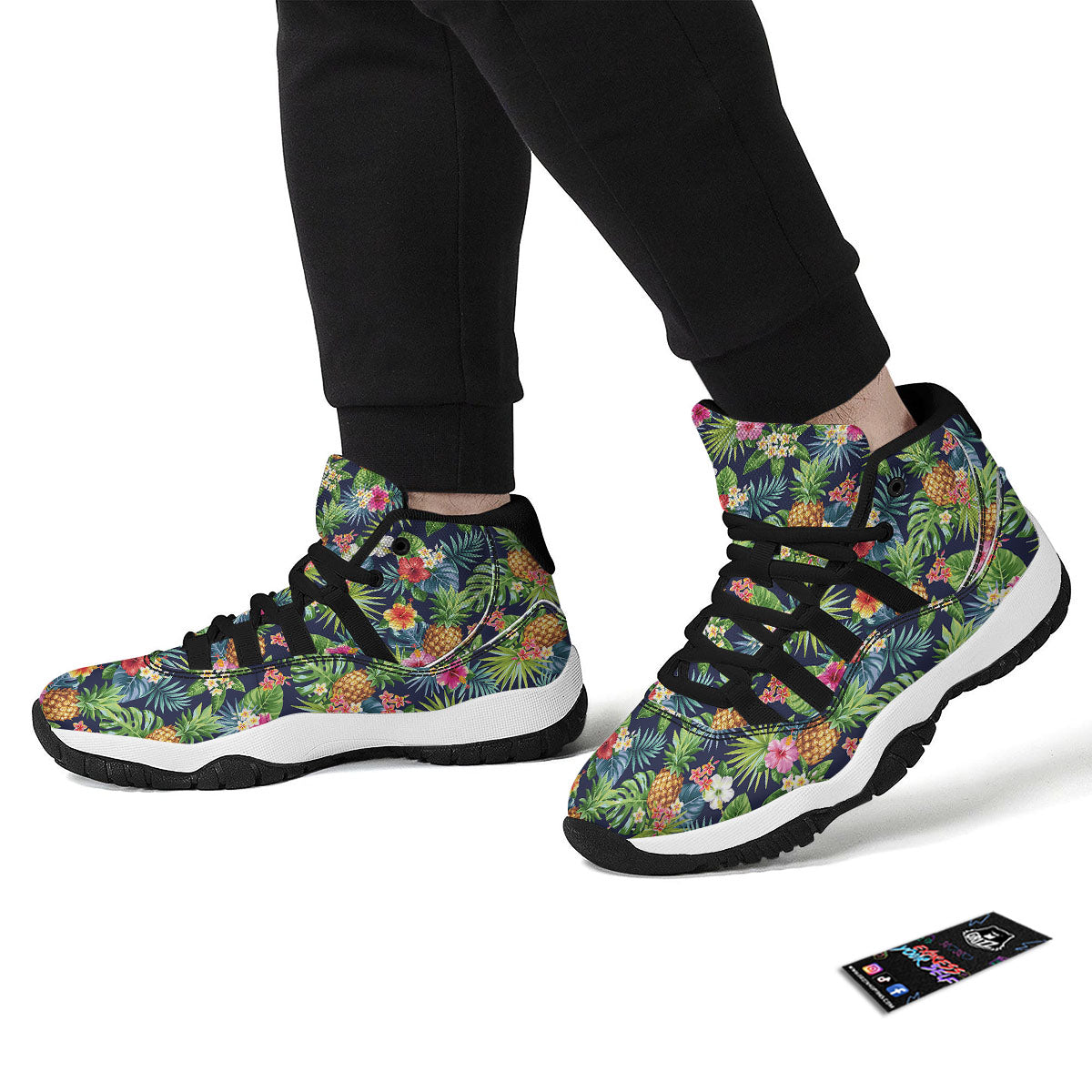 Penguin Cute Colorful Print Pattern Black Bball Shoes-grizzshop