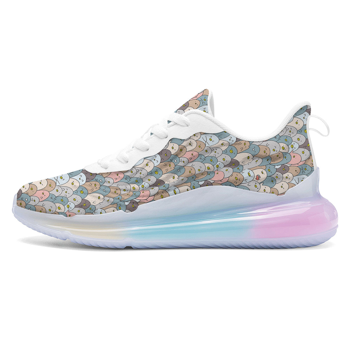 Penguin Cute Colorful Print Pattern Running Sneakers-grizzshop
