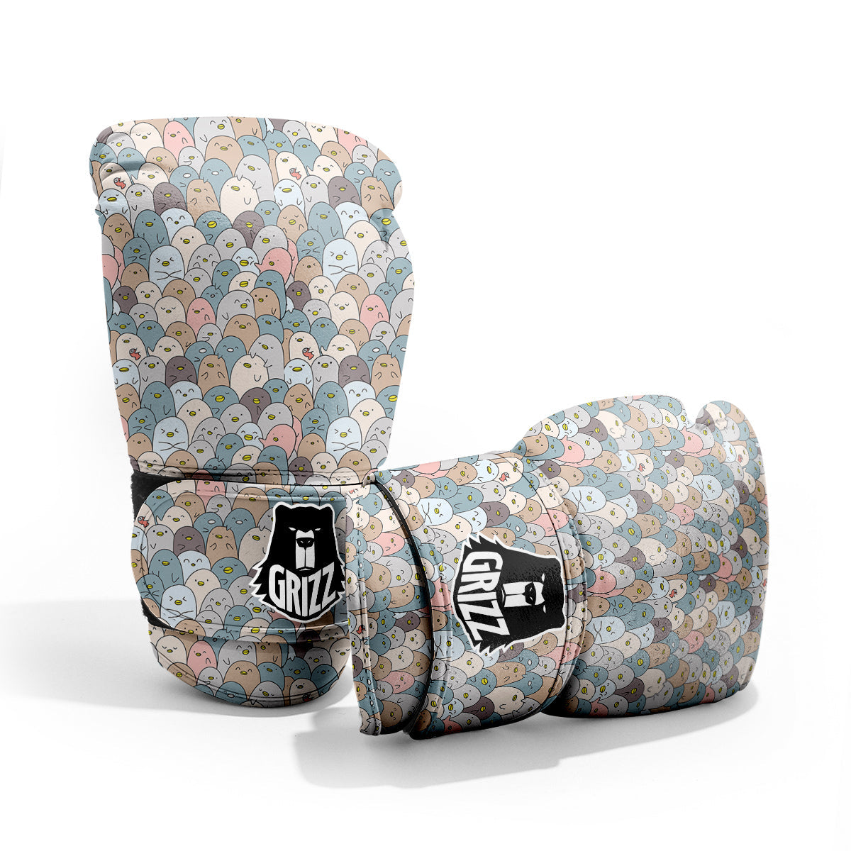 Penguin Cute Colorful Print Pattern Pro Boxing Glove