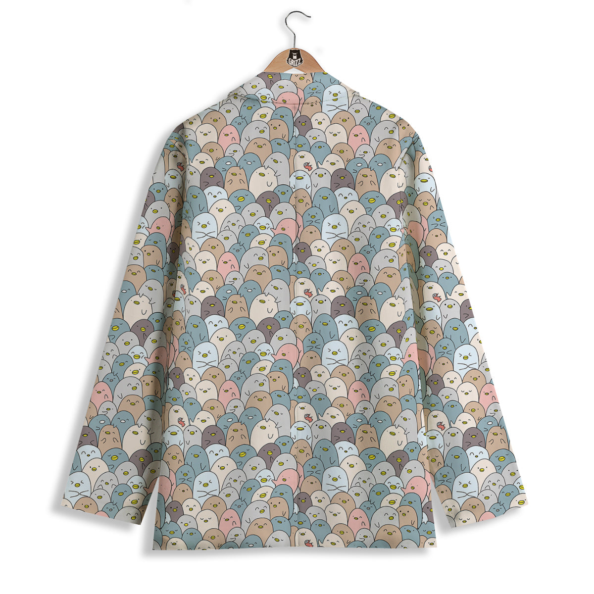 Penguin Cute Colorful Print Pattern Women's Blazer-grizzshop