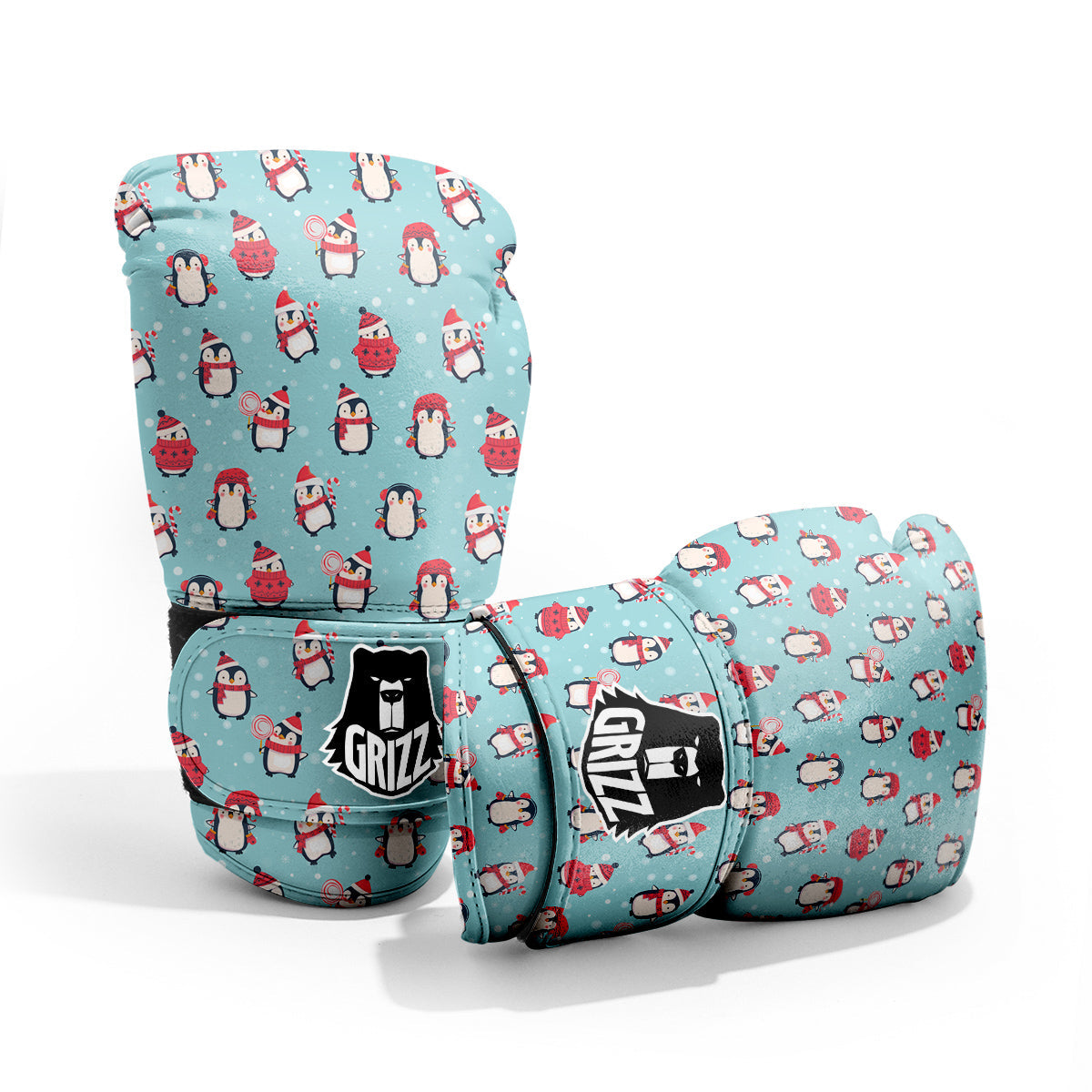 Penguin Cute Snowy Print Pattern Pro Boxing Glove