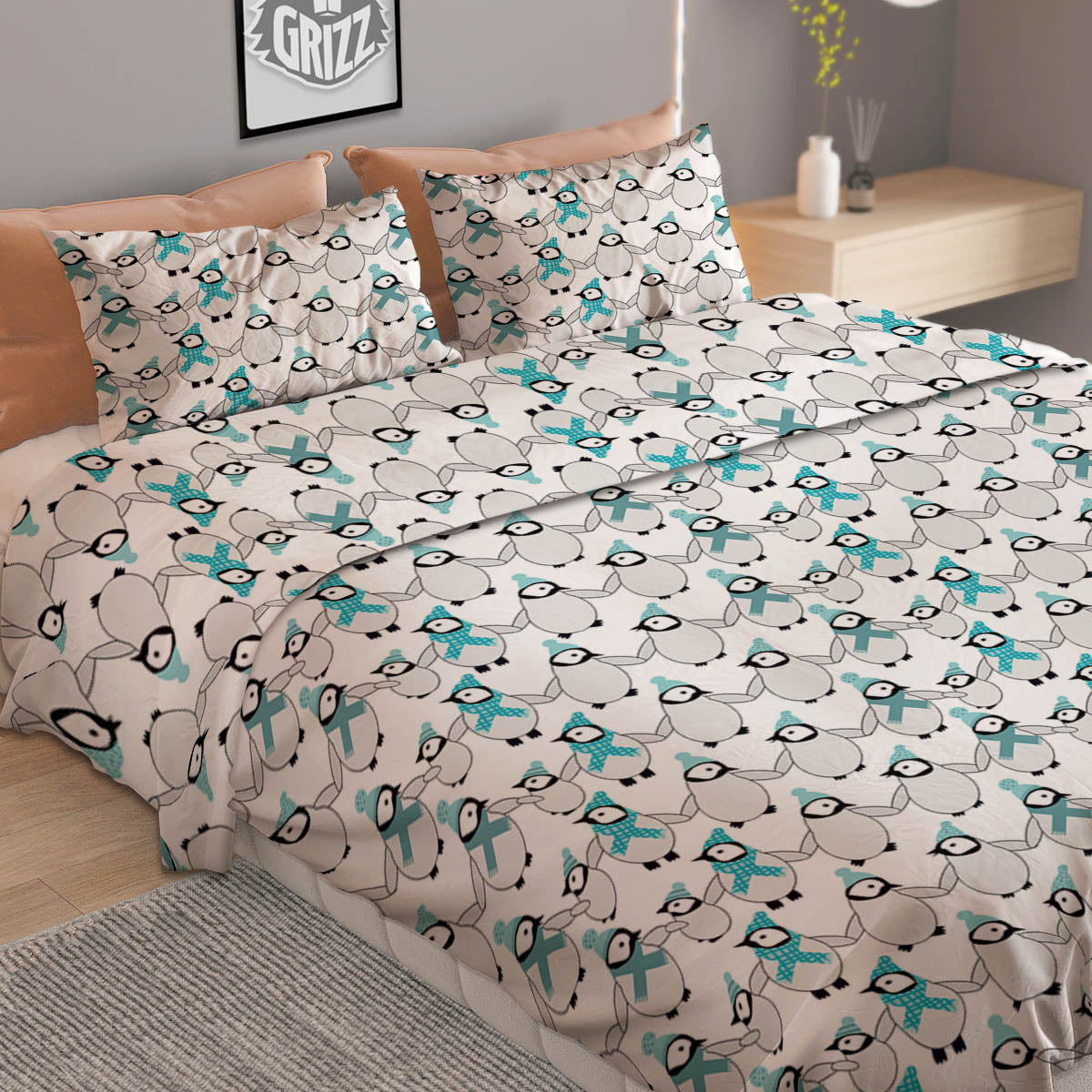 Orchid Cute Print Duvet Cover Bedding Set