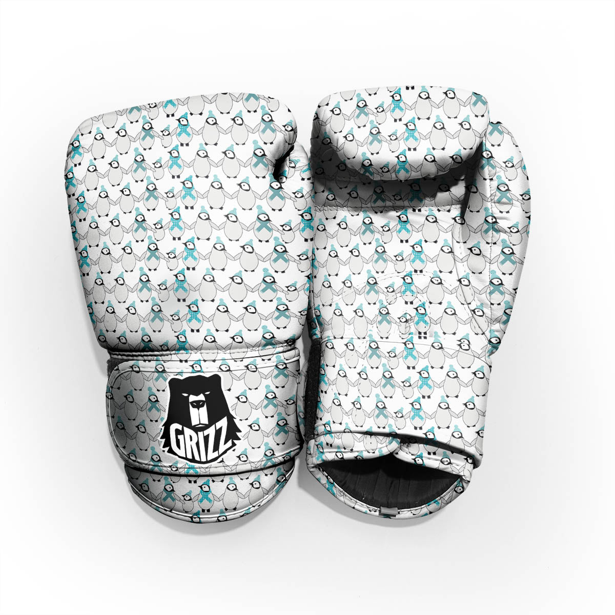 Penguin Emperor Cartoon Print Pattern Pro Boxing Glove