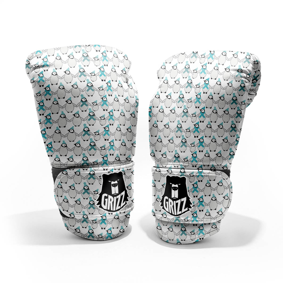 Penguin Emperor Cartoon Print Pattern Pro Boxing Glove
