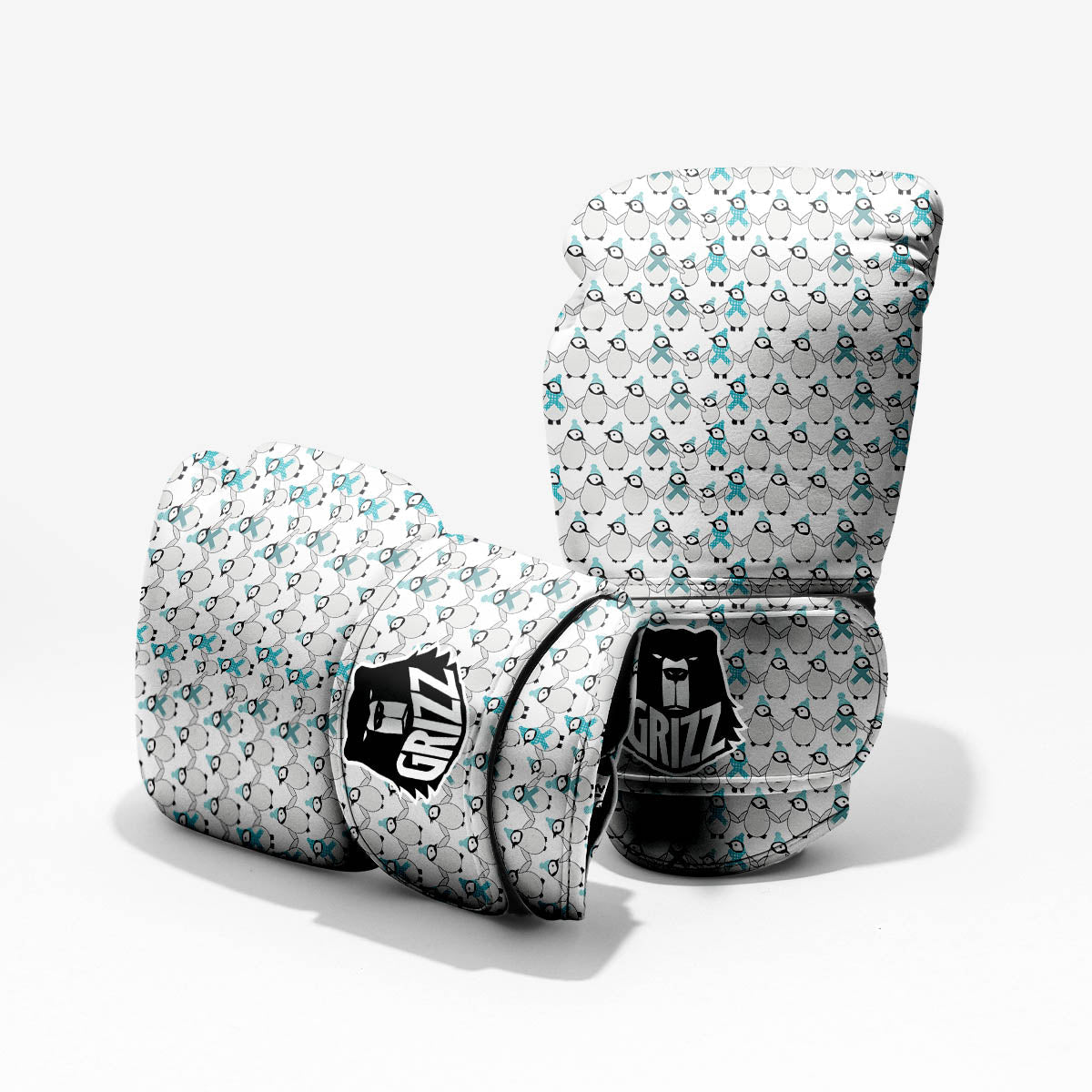 Penguin Emperor Cartoon Print Pattern Pro Boxing Glove