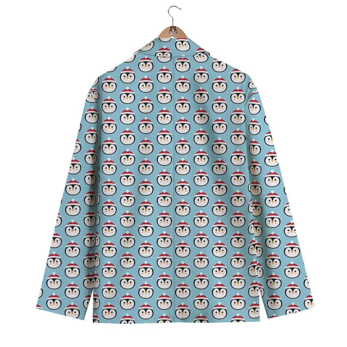 Penguin Face Cute Print Pattern Men's Blazer-grizzshop