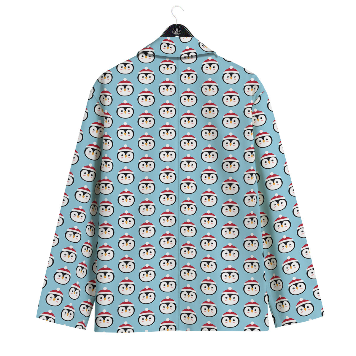 Penguin Face Cute Print Pattern Men's Sport Coat-grizzshop