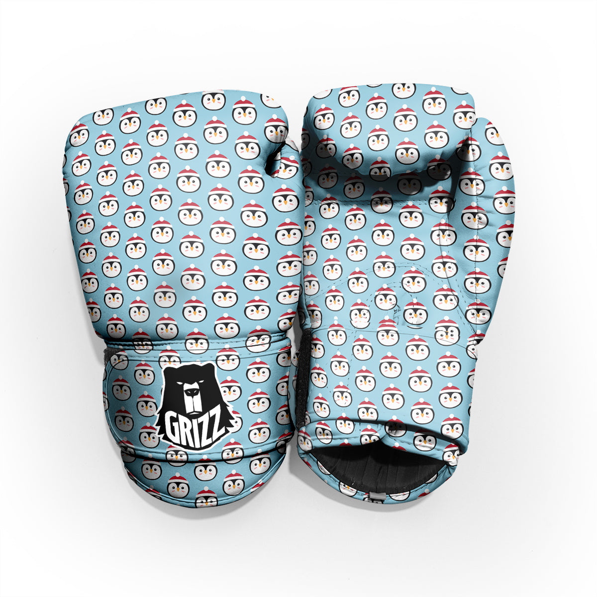 Penguin Face Cute Print Pattern Pro Boxing Glove