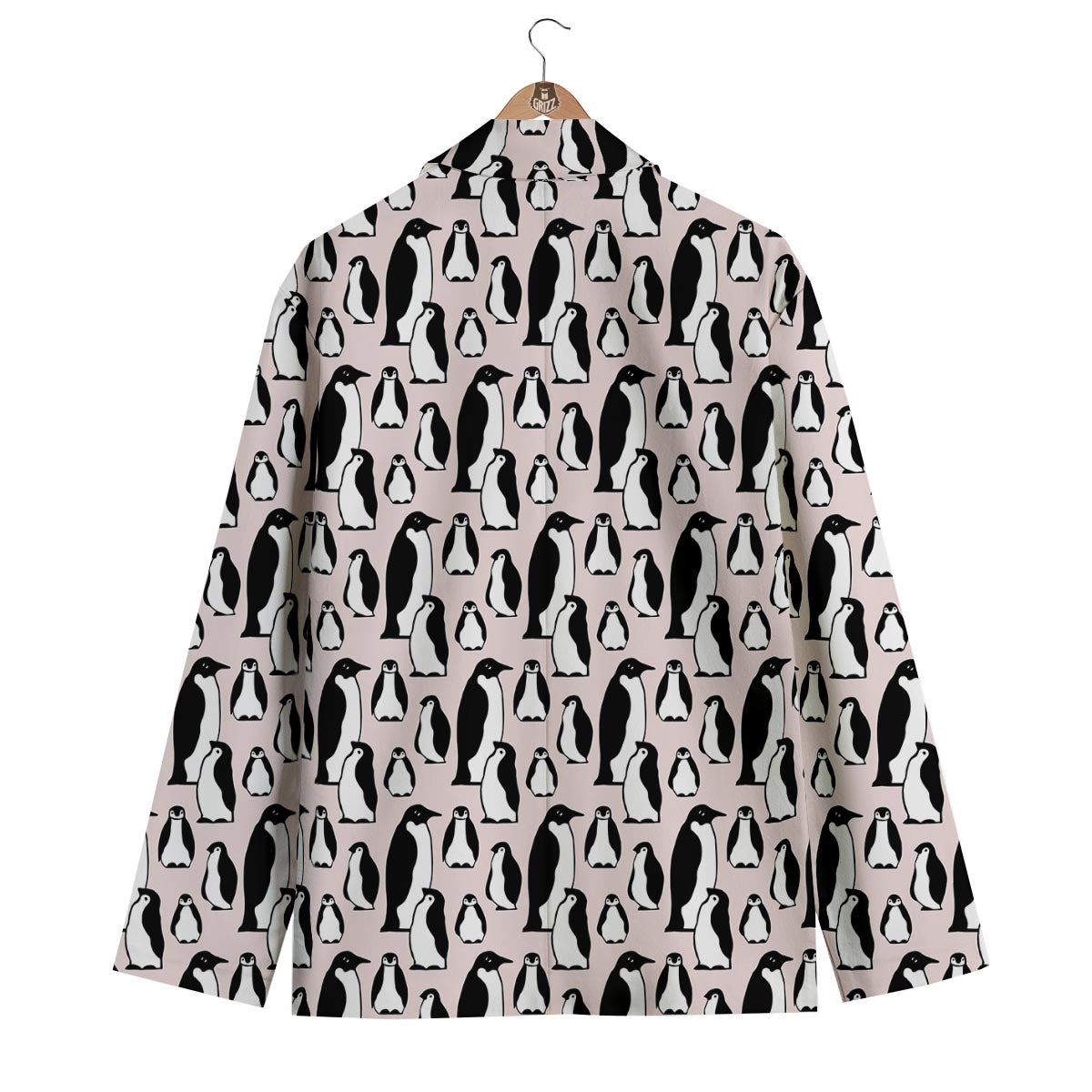 Penguin Print Pattern Men's Blazer-grizzshop