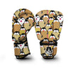 Penguin Waffle Pattern Print Boxing Gloves-grizzshop