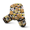 Penguin Waffle Pattern Print Boxing Gloves-grizzshop