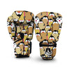 Penguin Waffle Pattern Print Boxing Gloves-grizzshop