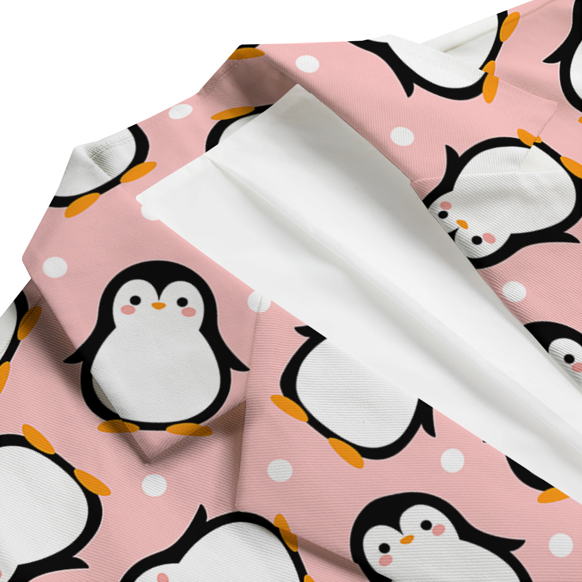 Penguin Xmas Print Pattern Men's Blazer-grizzshop