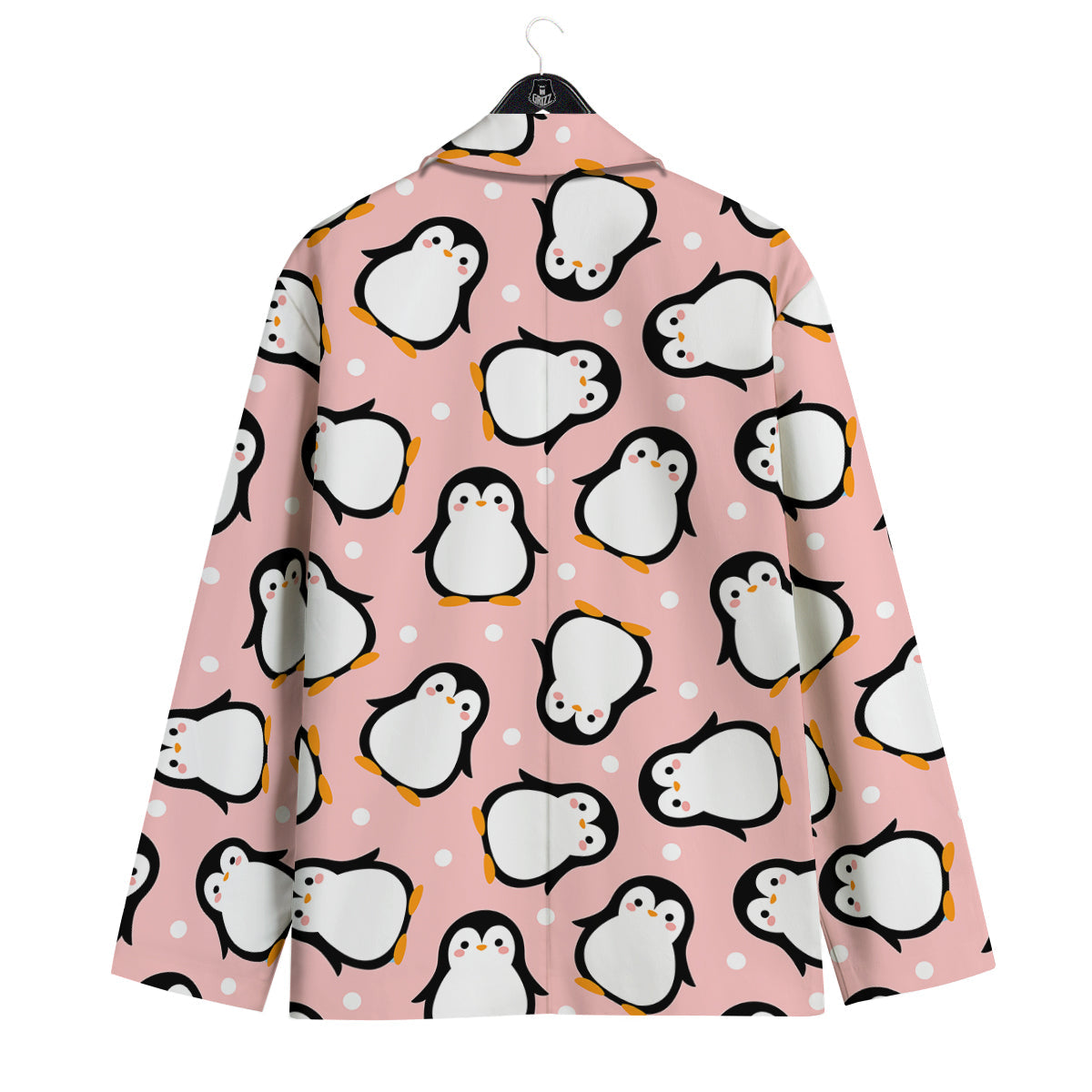 Penguin Xmas Print Pattern Men's Sport Coat-grizzshop