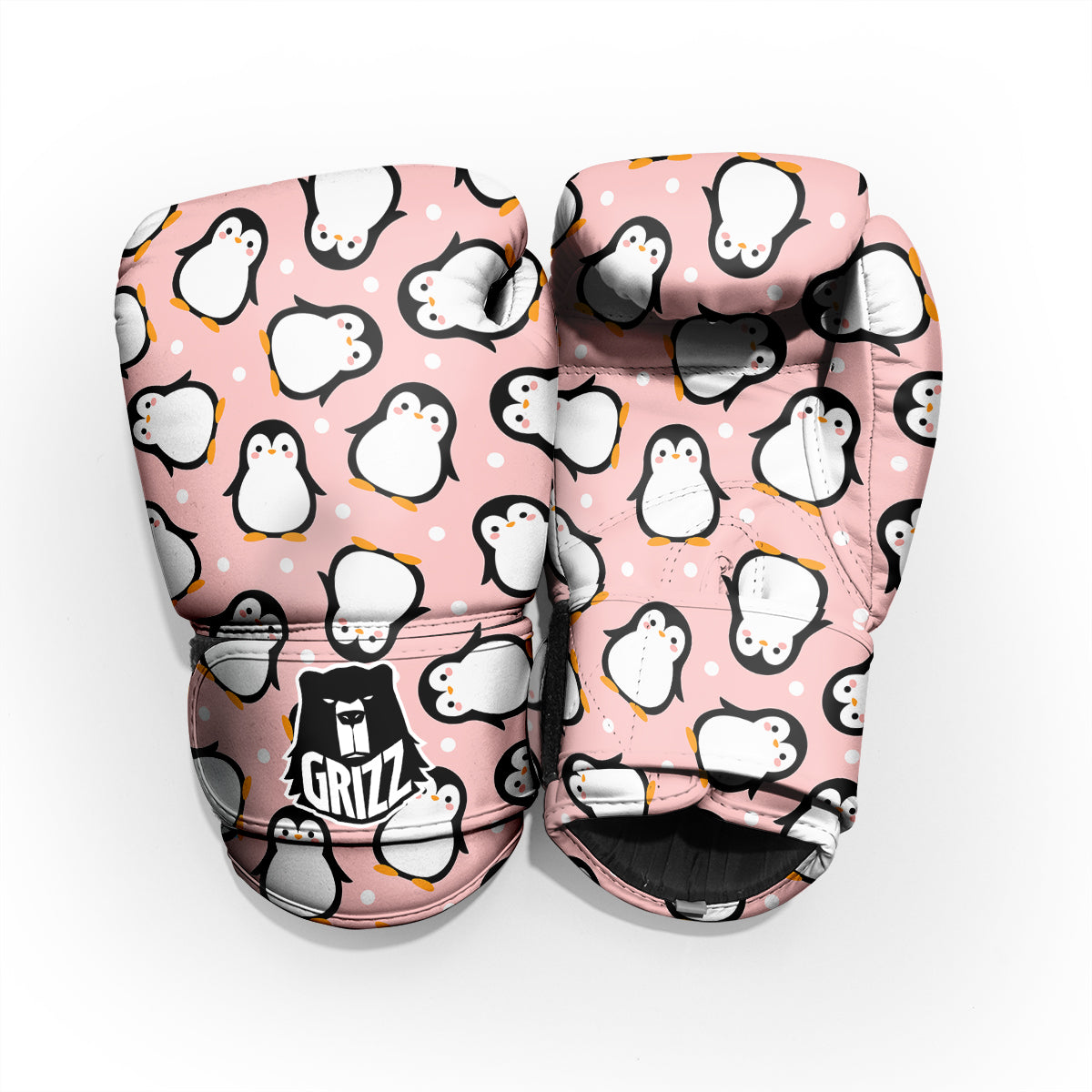 Penguin Xmas Print Pattern Pro Boxing Glove