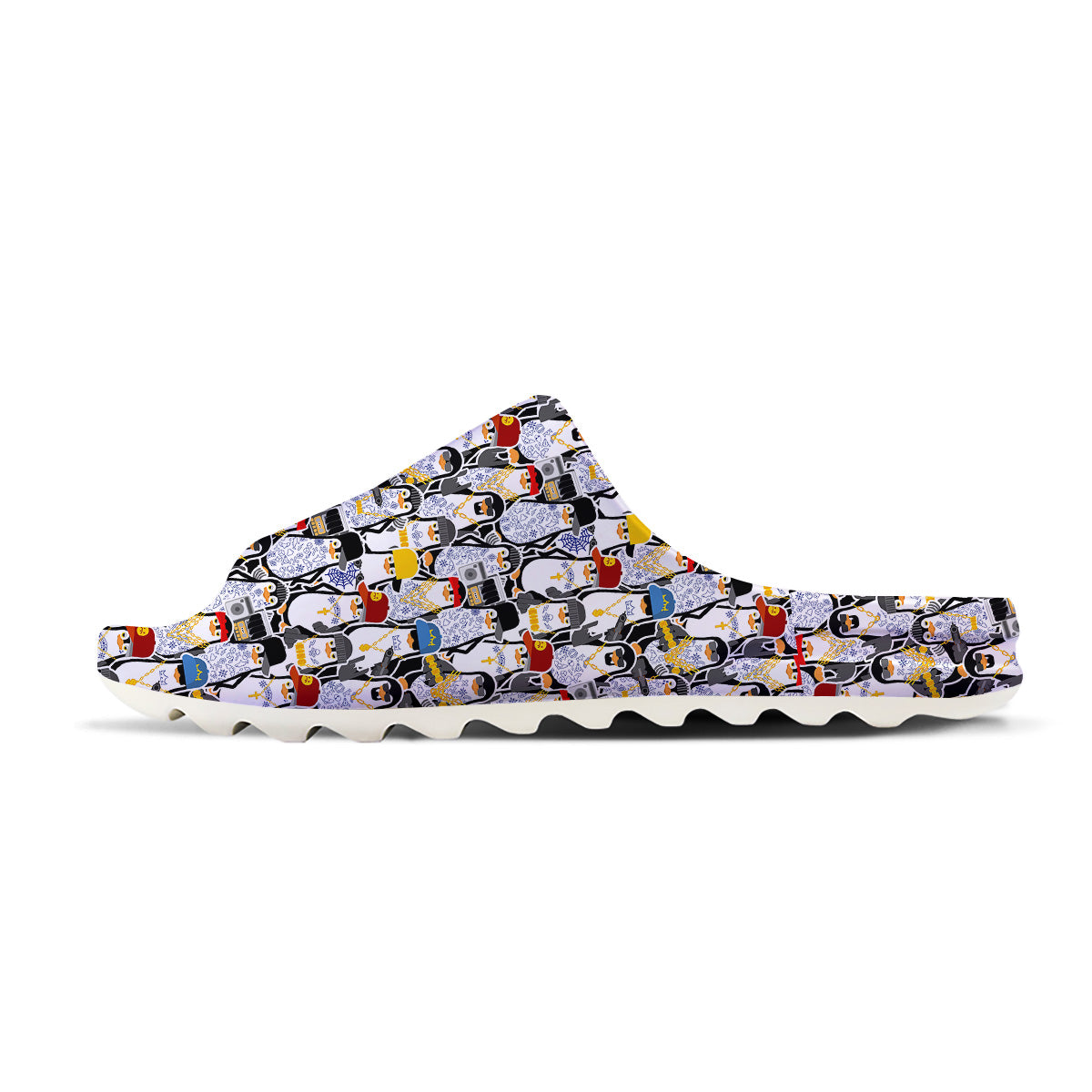 Penguin Criminal Print Pattern Sandals-grizzshop