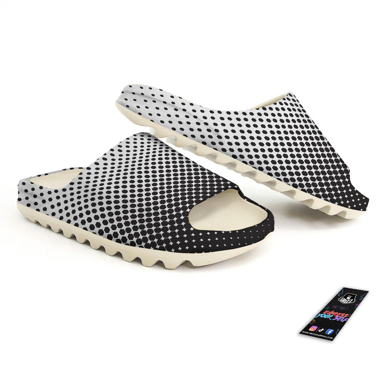 Pentagon Halftone Print Sandals-grizzshop