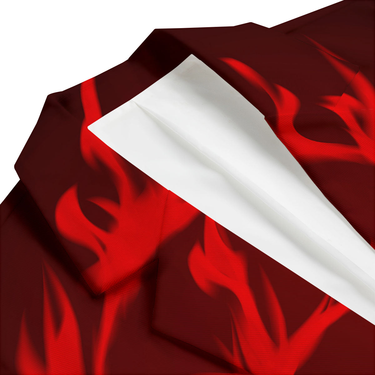 Pentagram Fiery Reversed Print Men's Blazer-grizzshop