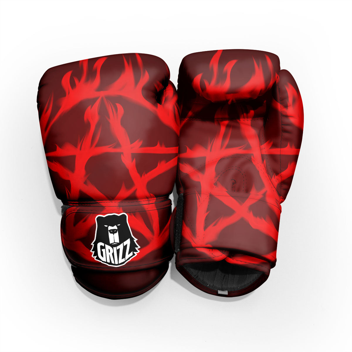 Pentagram Fiery Reversed Print Pro Boxing Glove