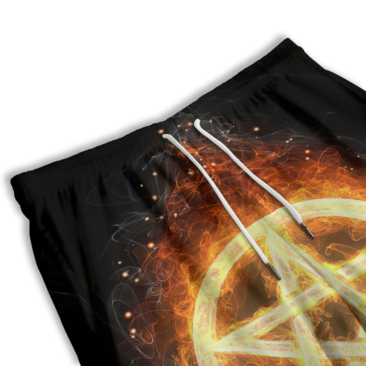 Playing Card King Of Spades Print Men's Athletic Shorts