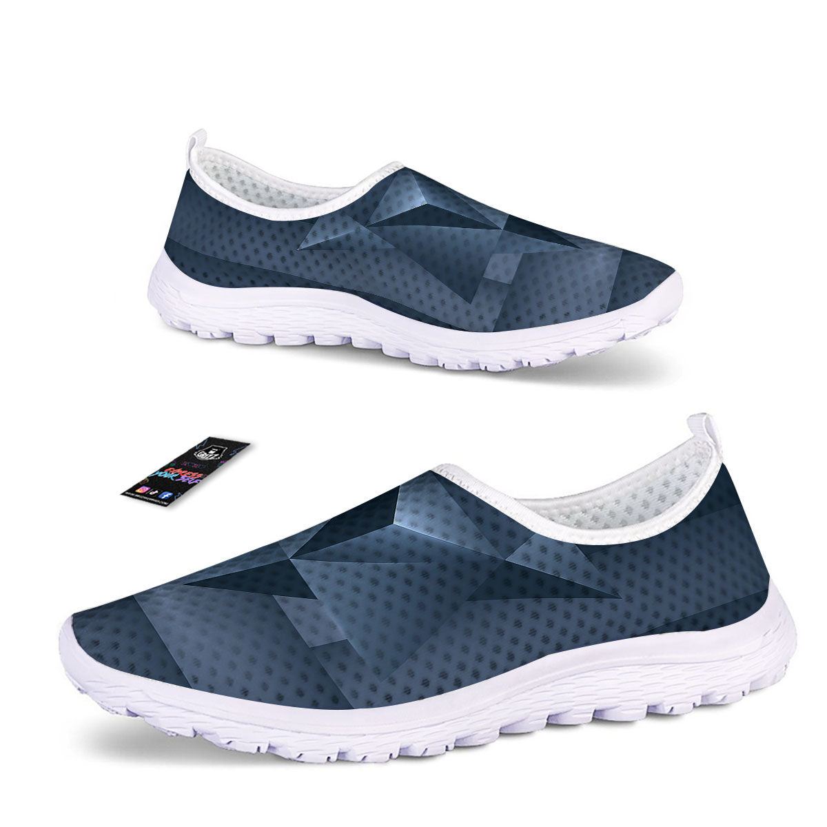 Pentagram Geometric Inverted Print Nurse Shoes-grizzshop