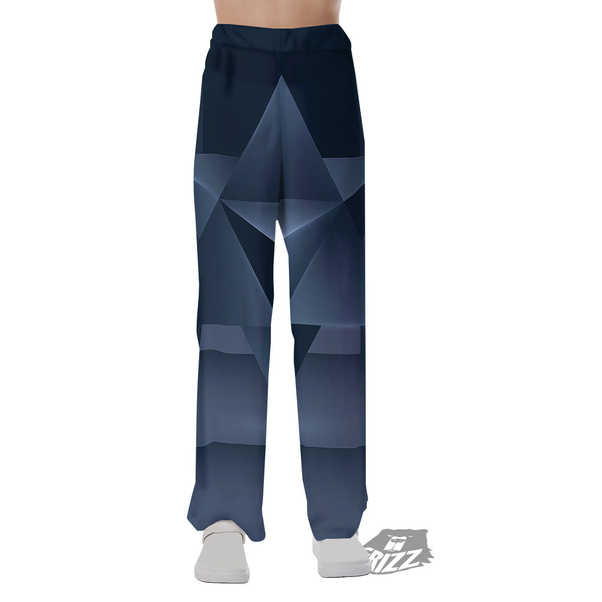 Pentagram Geometric Inverted Print Pajama Pants-grizzshop