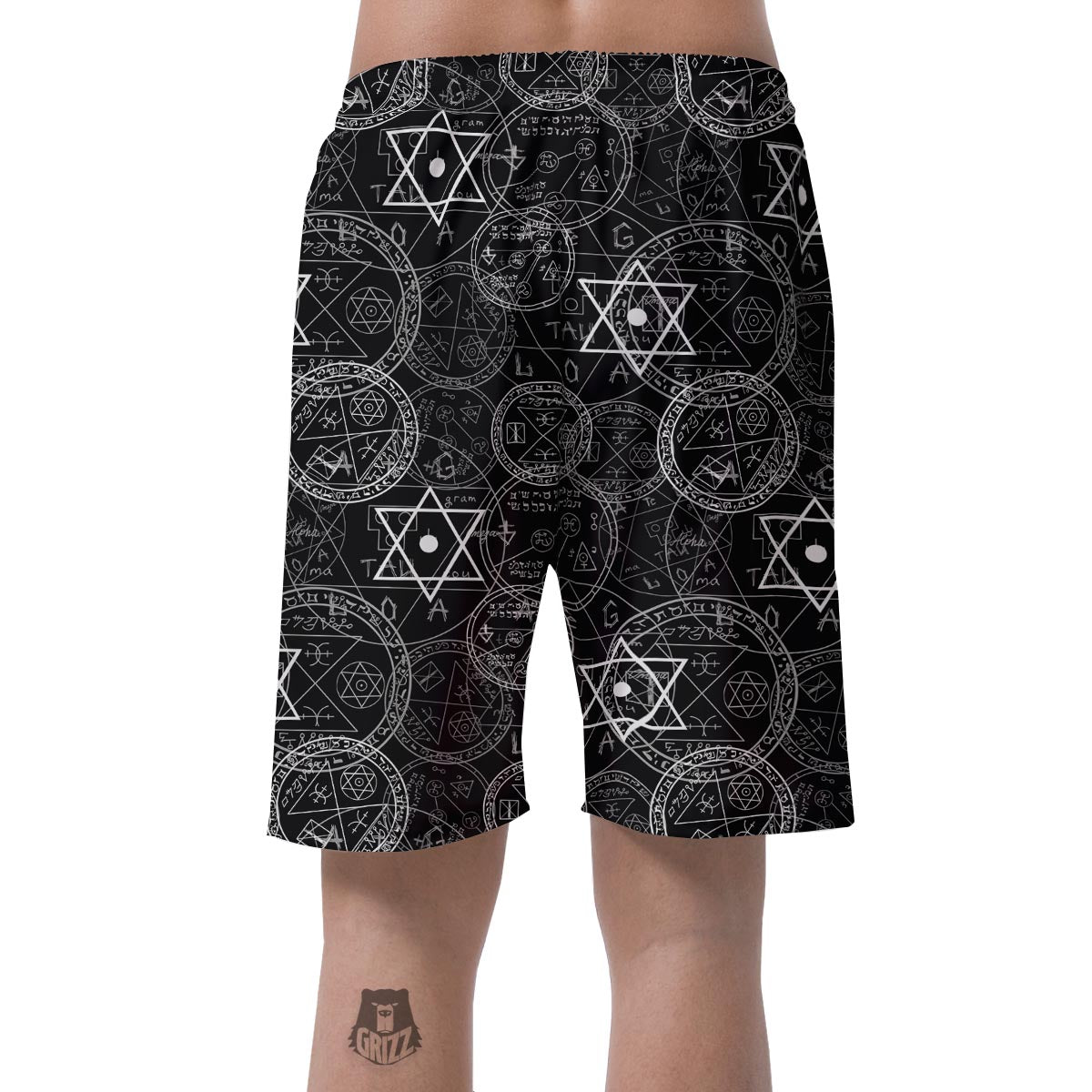 Pentagram Gothic Witch Men's Shorts-grizzshop