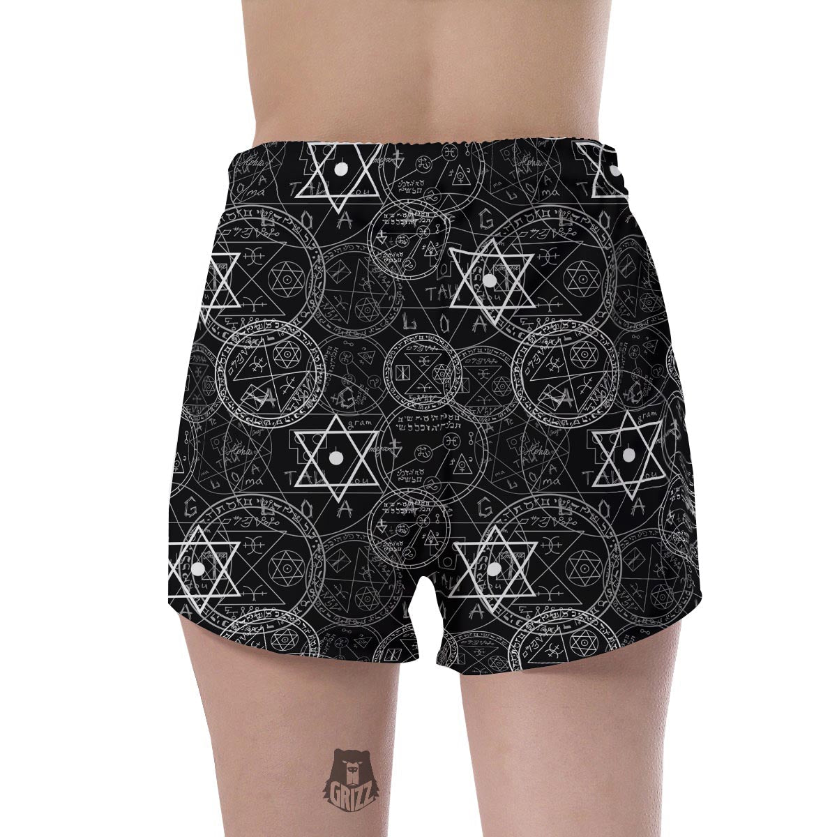 Pentagram Gothic Witch Women's Shorts-grizzshop