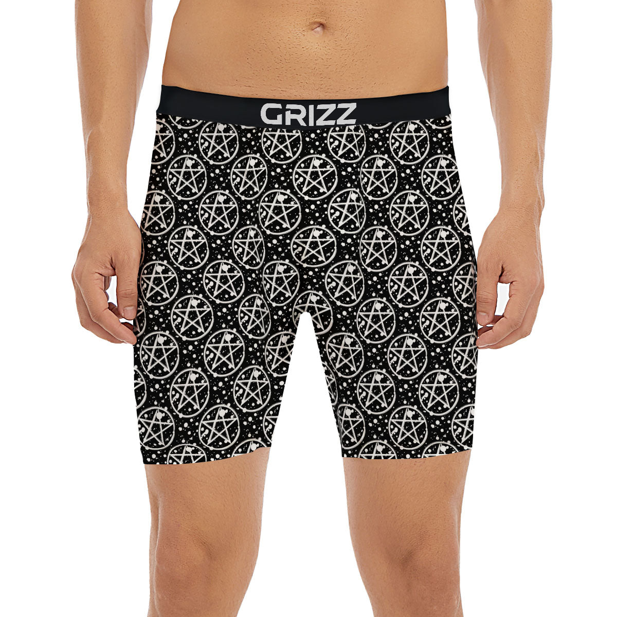 Pentagram Pentagram Magic Pattern Boxer Briefs-grizzshop