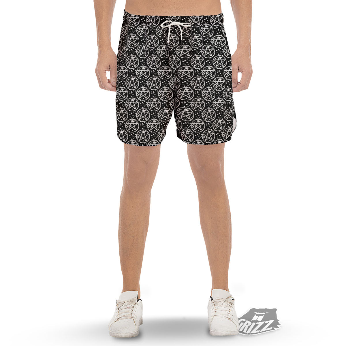Pentagram Pentagram Magic Pattern Men's Gym Shorts-grizzshop