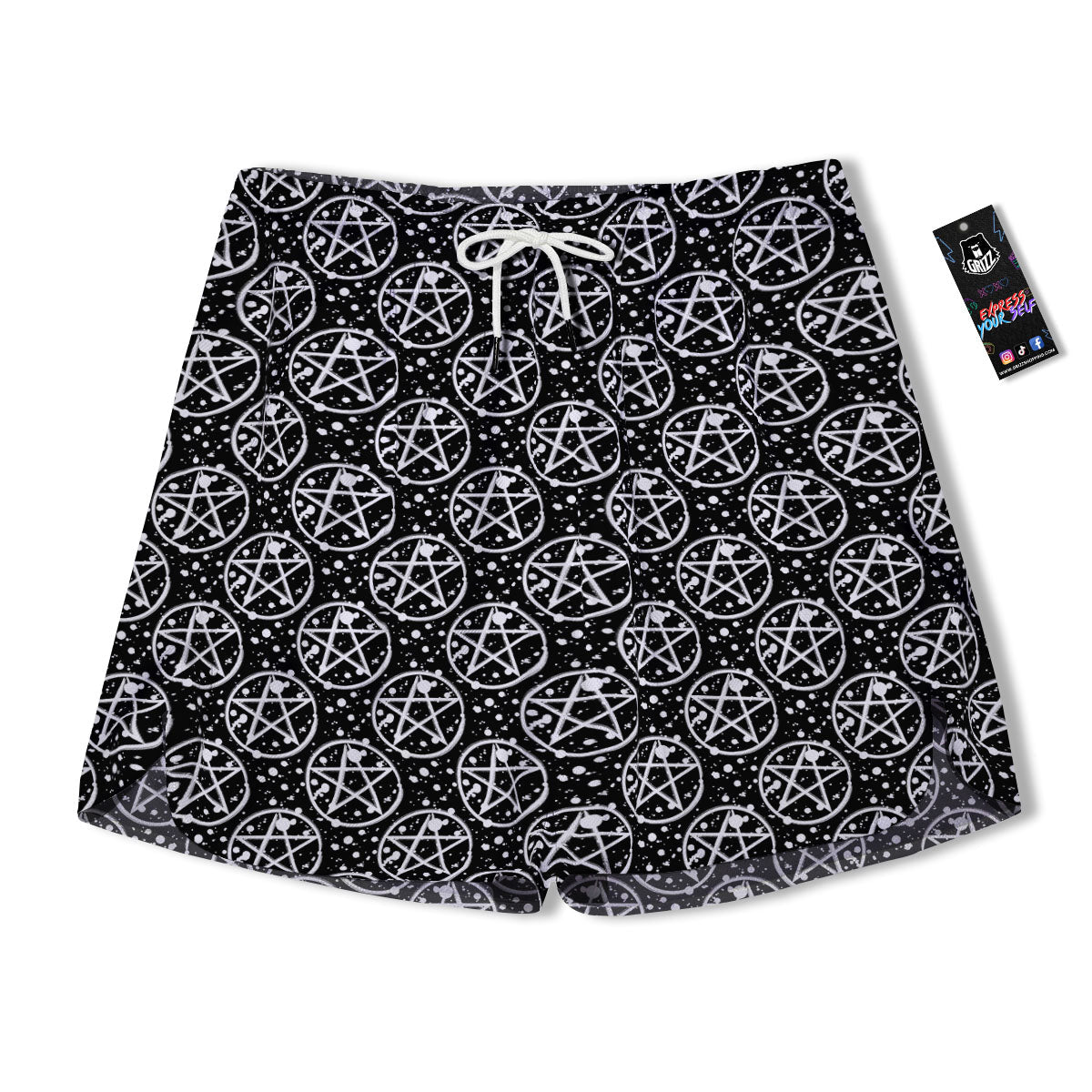 Pentagram Pentagram Magic Pattern Men's Running Shorts-grizzshop