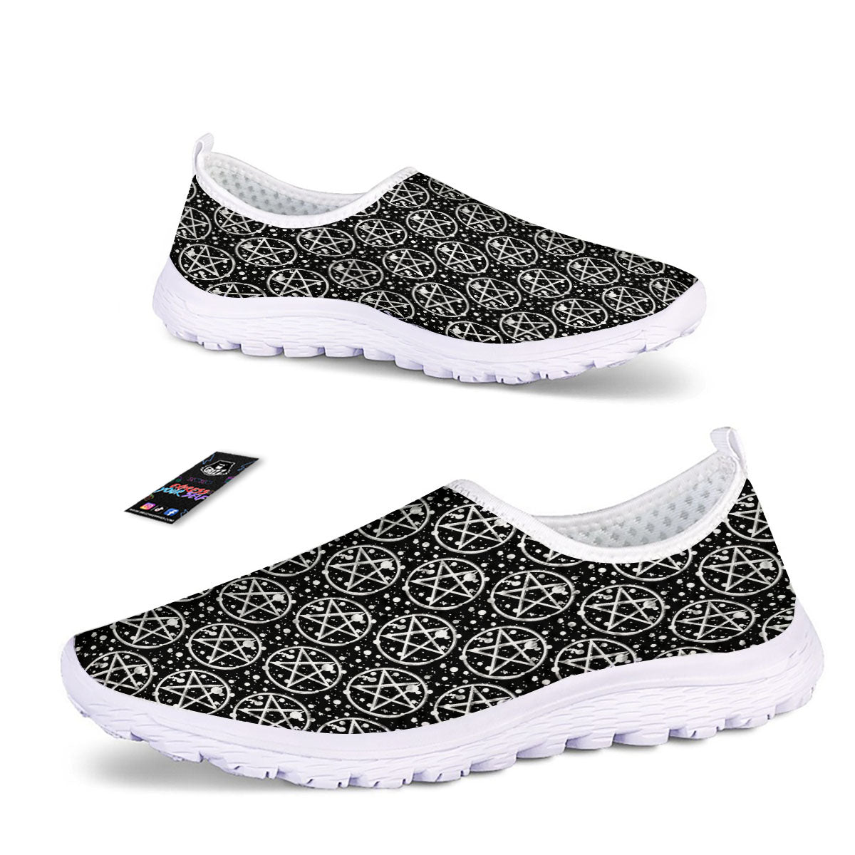 Pentagram Pentagram Magic Pattern Nurse Shoes-grizzshop