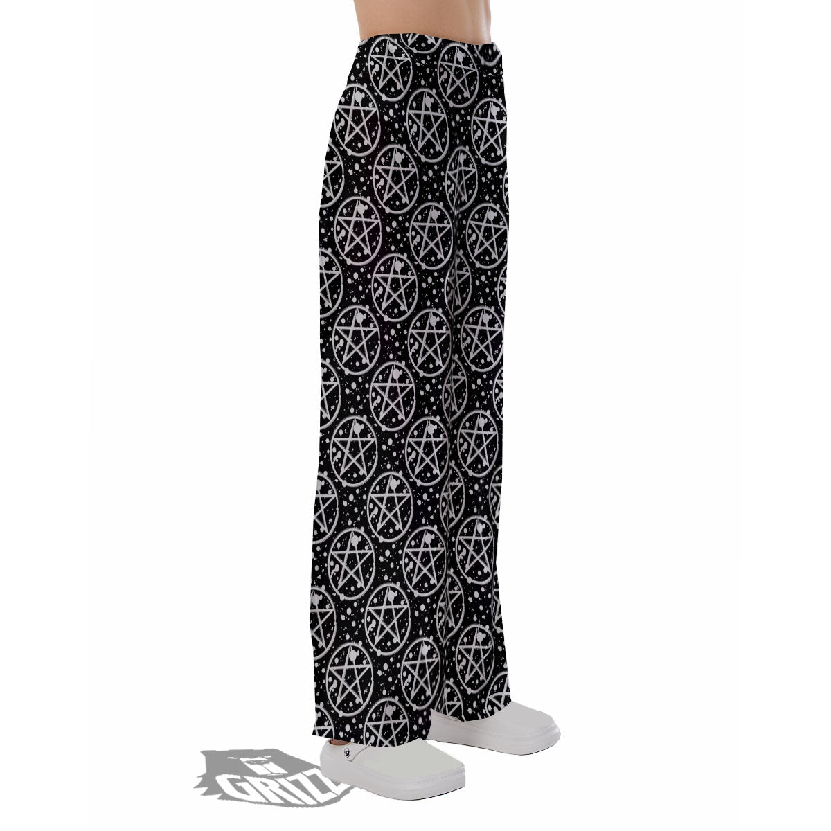 Pentagram Pentagram Magic Pattern Pajama Pants-grizzshop