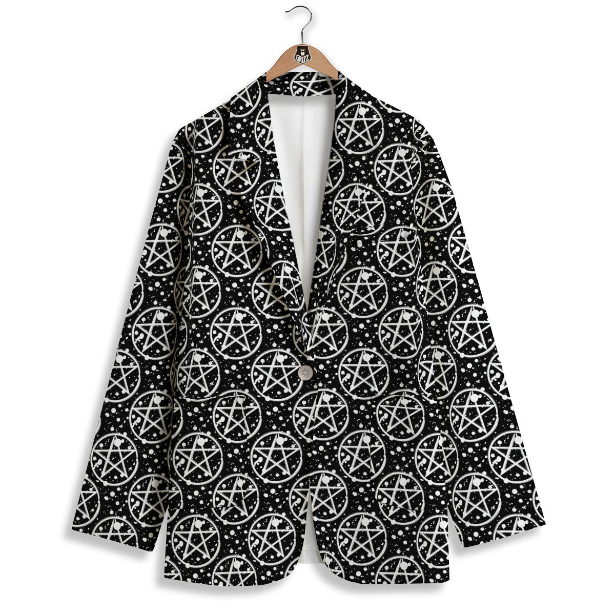 Pentagram Pentagram Magic Pattern Women's Blazer-grizzshop