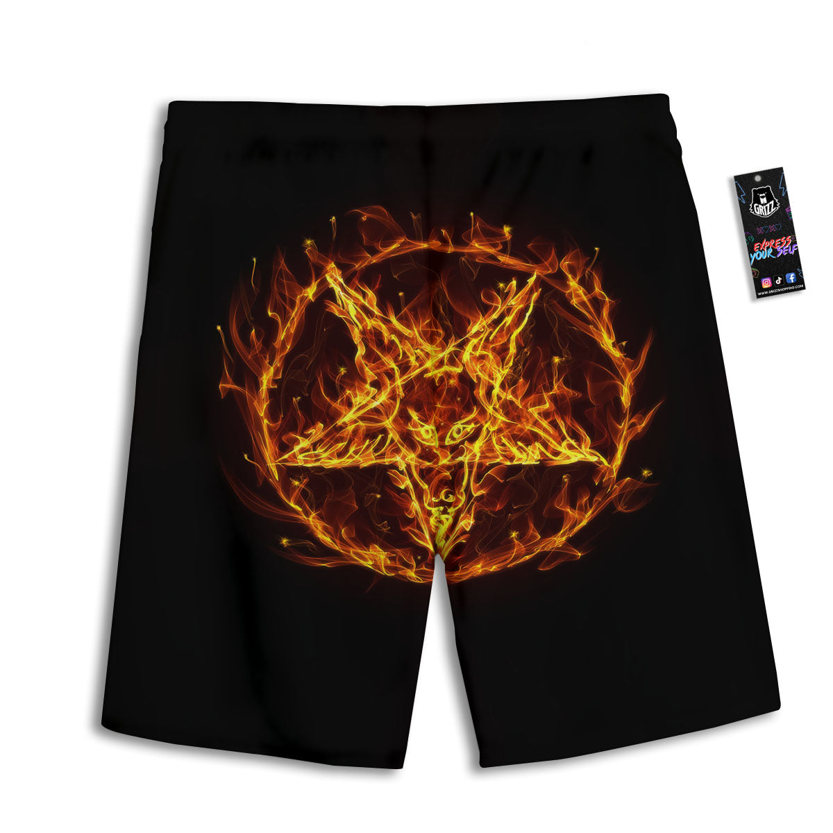 Plumeria Flower Yellow And Pink Print Men's Athletic Shorts